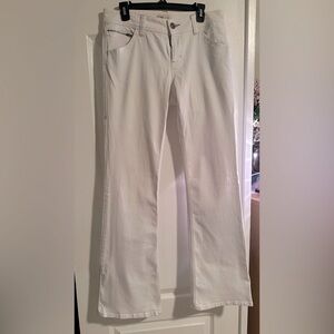 Cabi bootcut white jeans